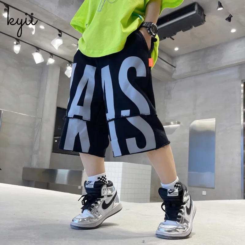 KYII Boys Casual shorts Summer loose Shorts Set kyb028