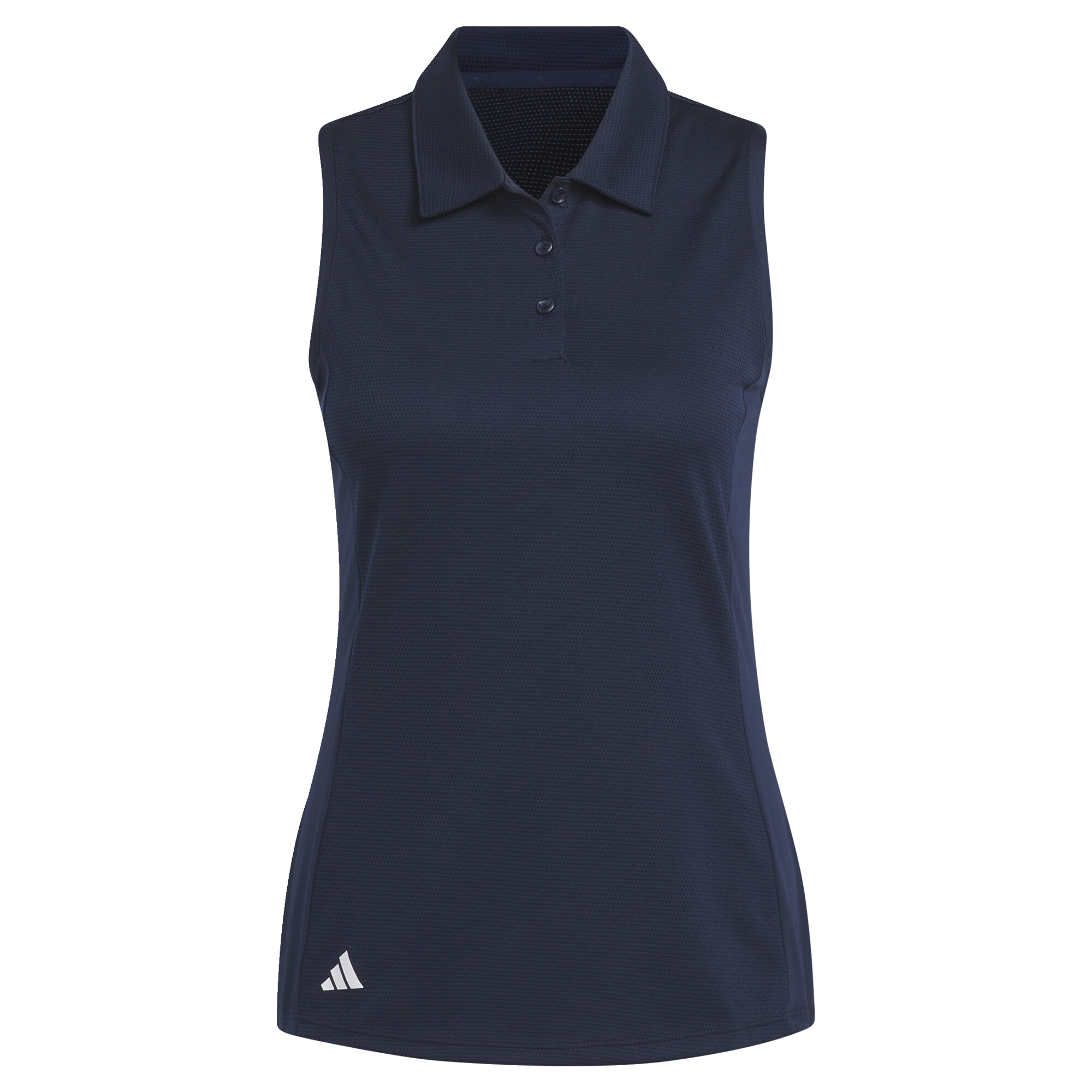 adidas Golf Texture Sleeveless Golf Polo Shirt Women Blue HT1255