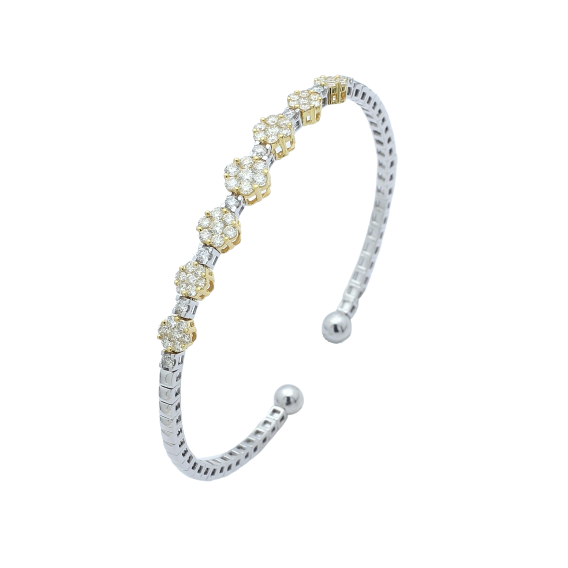 TAKA Jewellery Cresta Diamond Bangle 18K