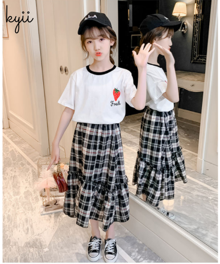 KYII Girls suits children summer two Set ky22107